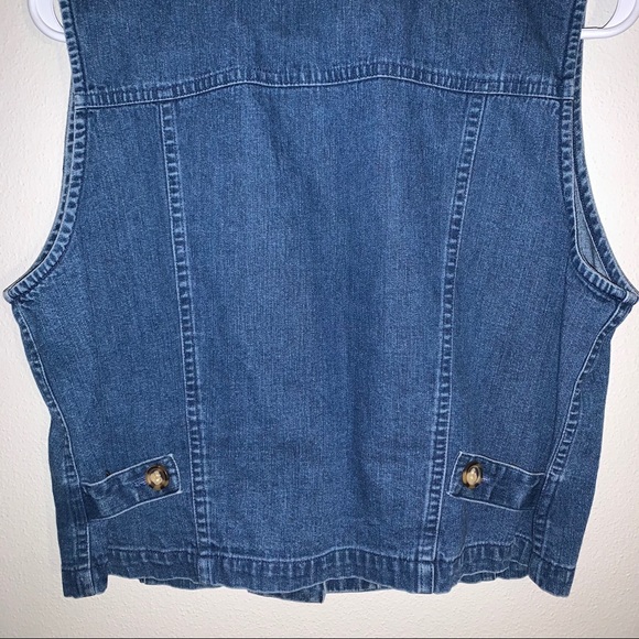 Talbots petites / Button Up Jean Styled Vest - Picture 8 of 9